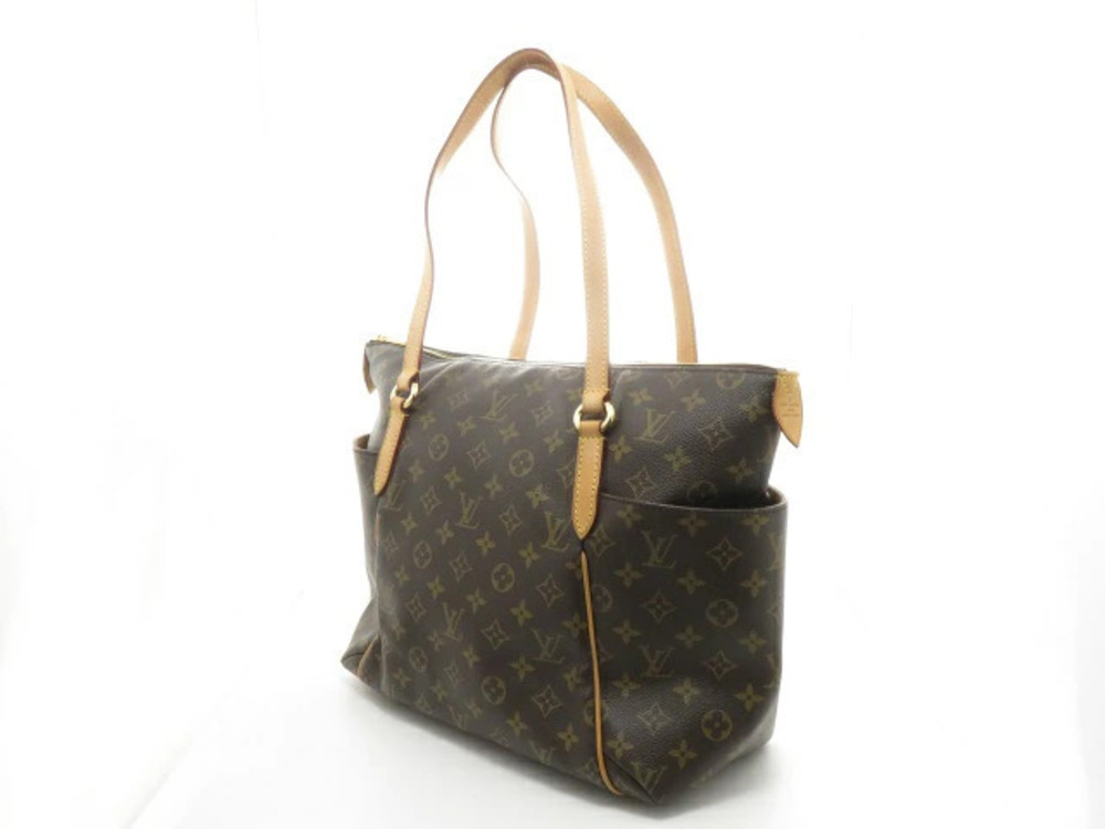 Louis Vuitton Totally Monogram Brown Bag Canvas Tote Brown